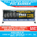Automotive Tyre fitting check advert banner sign