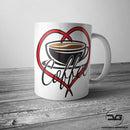 Love Heart Coffee Lovers Funny Novelty Tea Mug/Cup