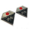  Made In Japan Flag Chrome 3D Wing Shield Domed Gel Decal Sticker Badges JDM
