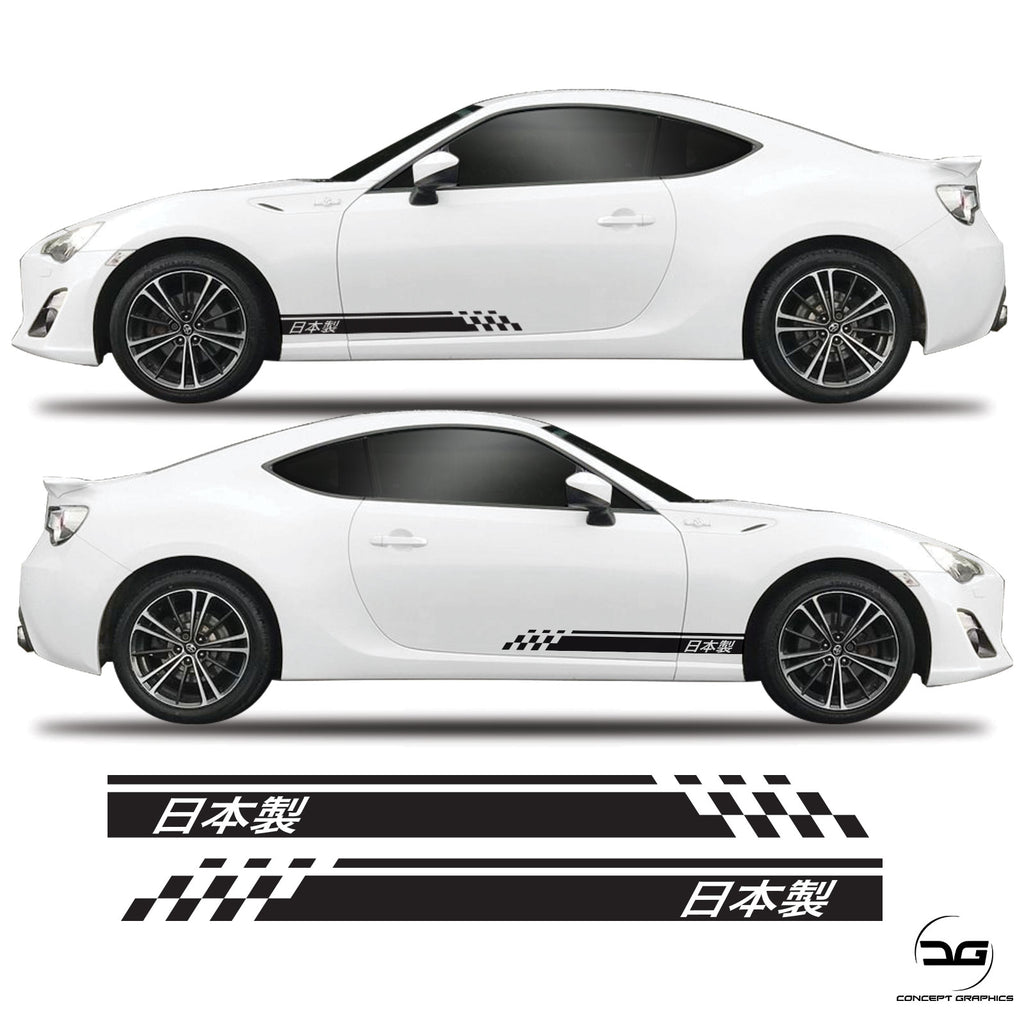 Made In Japan Toyota GT86 Side Stripe Stickers Kit | Concept Graphics