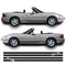 Mazda MX5 Miata MK2 Mk2.5 1998 Onwards Jinba Ittai Side Stripe Vinyl Decal Sticker Graphics