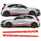 Mercedes A Class 2013 - 2018 W176 A45 AMG Side Stripe Vinyl Decal Sticker Graphics Red