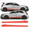 Mercedes A Class 2013 - 2018 W176 A45 AMG Lower Side Stripe Vinyl Decal Sticker Graphics Red