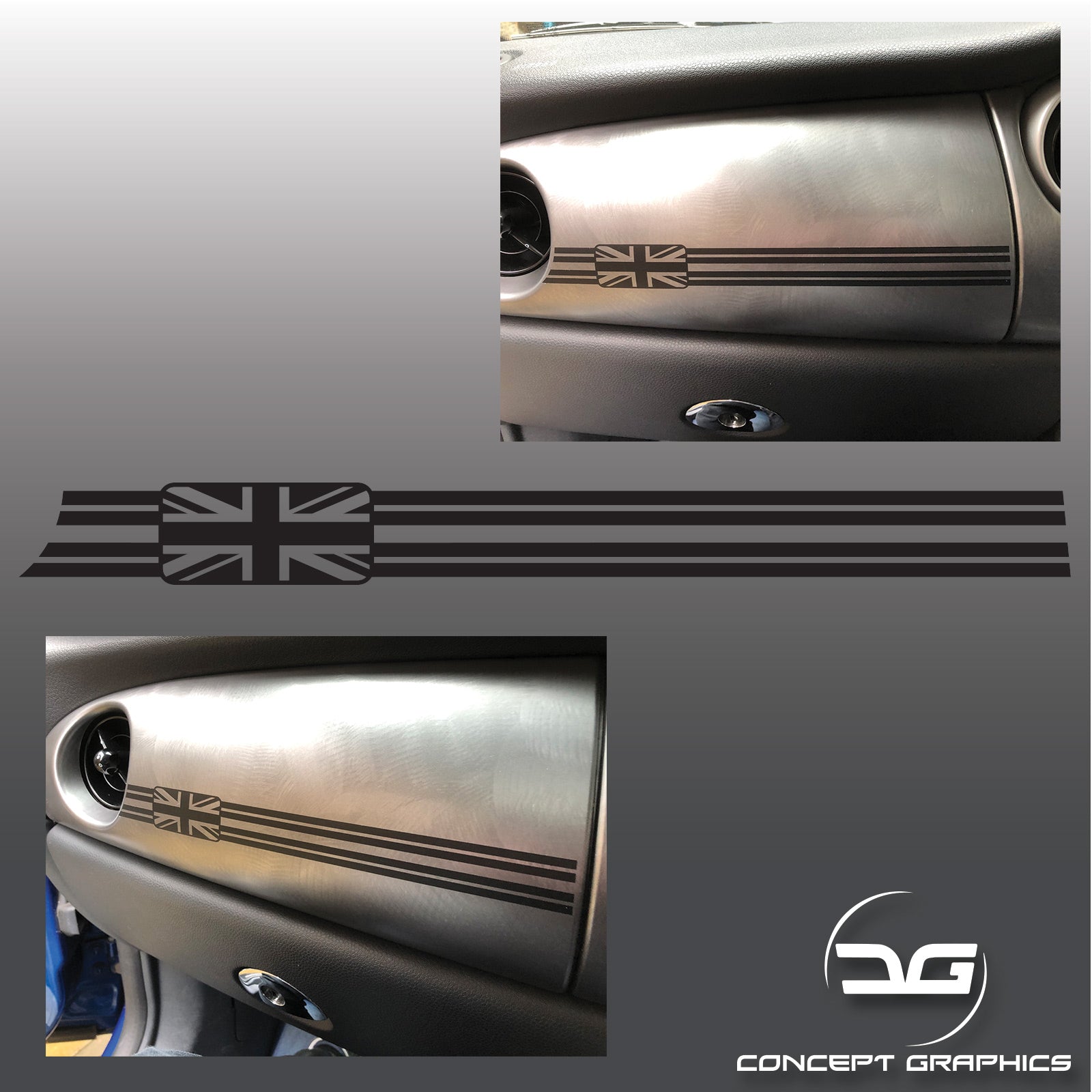 Mini Cooper S R53 Supercharged Dashboard Sticker | Concept Graphics