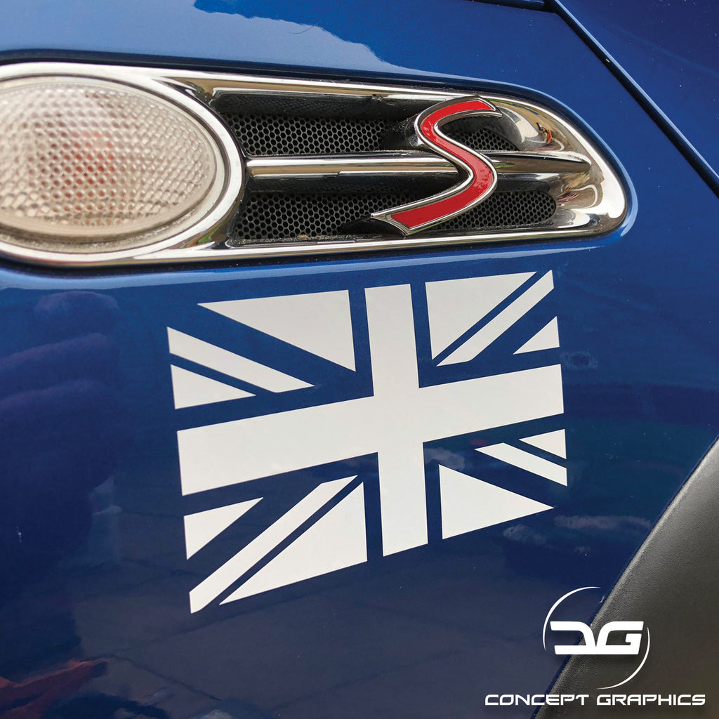 Union Jack Flag Fender Sticker Decal For Mini Cooper R50 R53 - Glossy Or Matte Finish