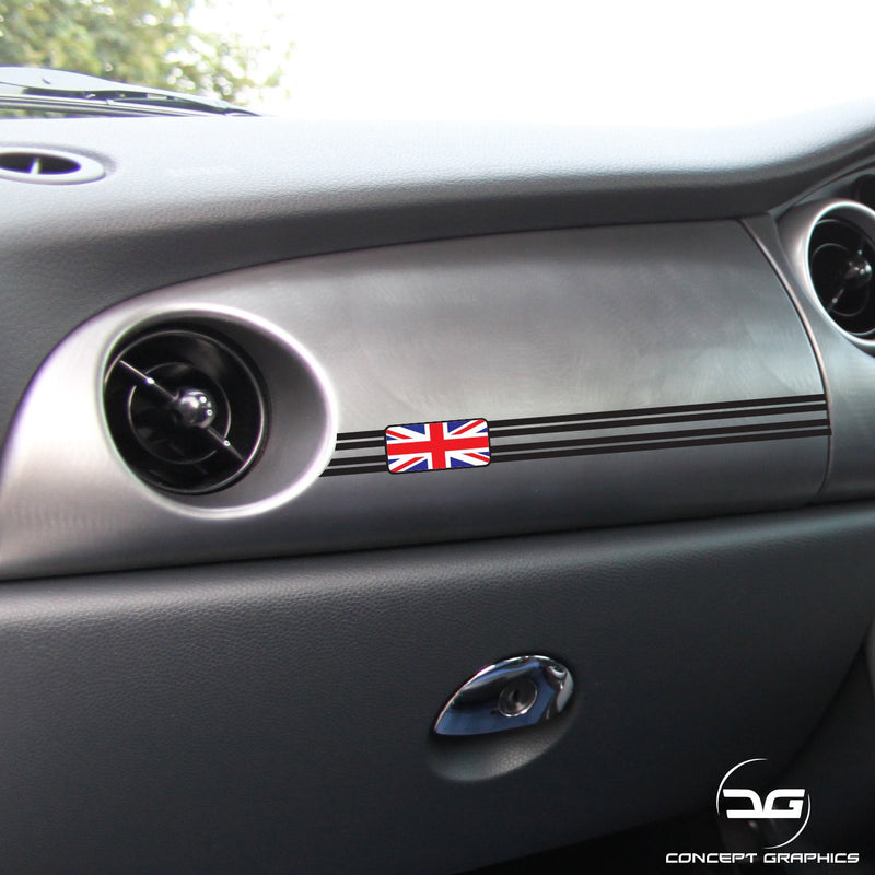 Mini Cooper S R53 Union Jack Dashboard Stickers | Concept Graphics