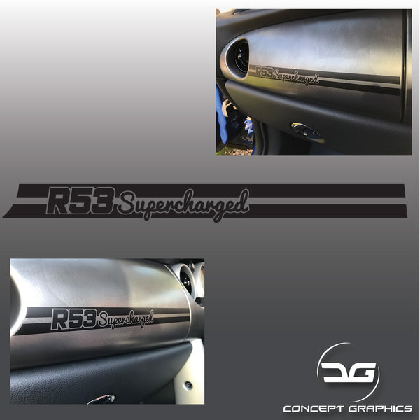 Mini Cooper S / BMW JCW GP R53 Supercharger Pulley Vinyl Decal Sticker - White Glossy, 14x8cm