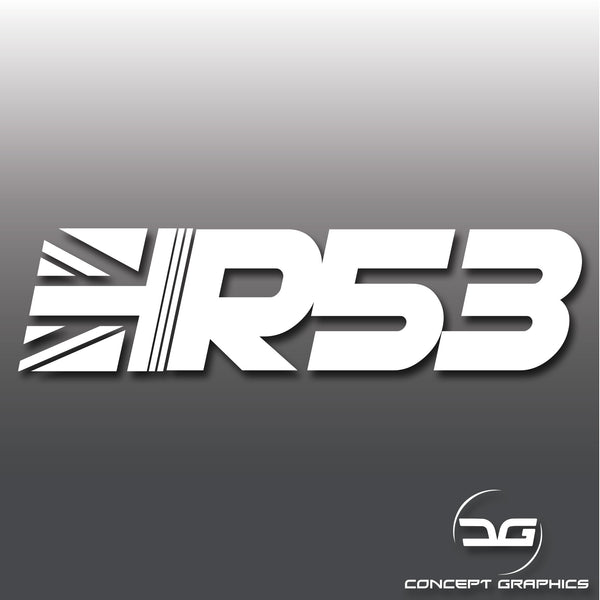Mini R53 Decals Car Window Bumper Vinyl Decal Stickers | Concept Graphics