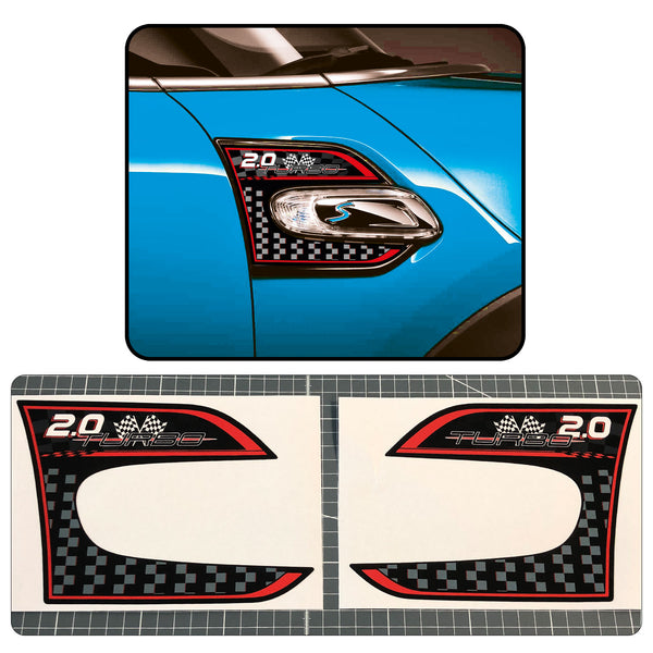 2.0 Works Side Trim Badges Sticker Inlays For Mini Cooper F56 F55 & F57