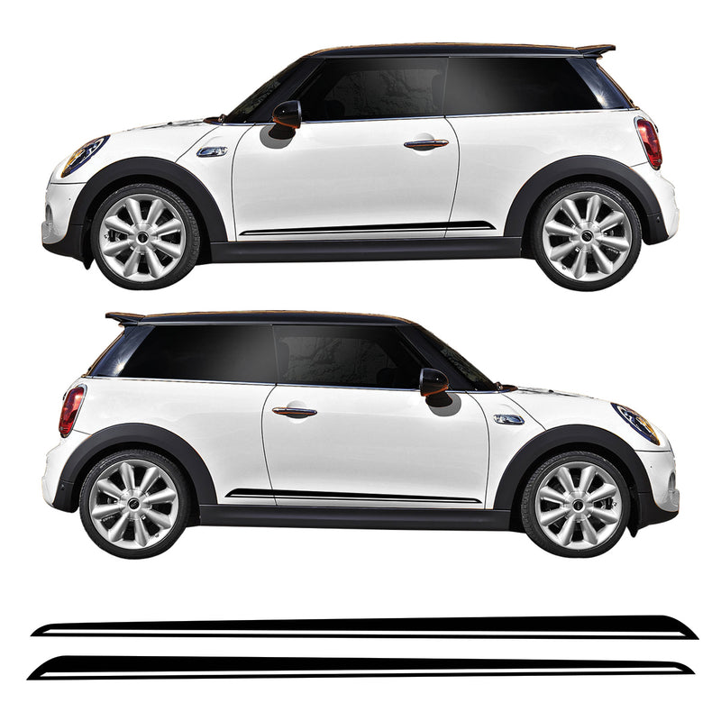 Mini Cooper F56 Basic Side Stripe Vinyl Sticker Kit | Concept Graphics