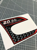 2.0 Works Side Trim Badges Sticker Inlays For Mini Cooper F56 Models