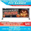 Halloween Pumpkin Patch pick your own banner sign