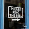 Please Ring The Bell Window Wall Vinyl Decal Sticker Sign Door Example