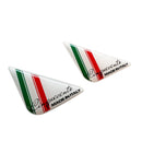 2x Cinquecento Flag Car Number Plate Corner 3D Domed Gel Badges 500, 595, 695