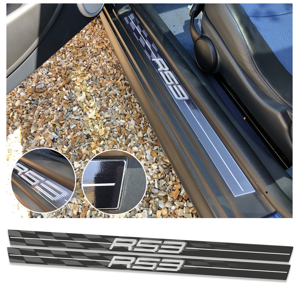 Mini Cooper R53 Chequered Flag Sill Inlays Stickers | Concept Graphics
