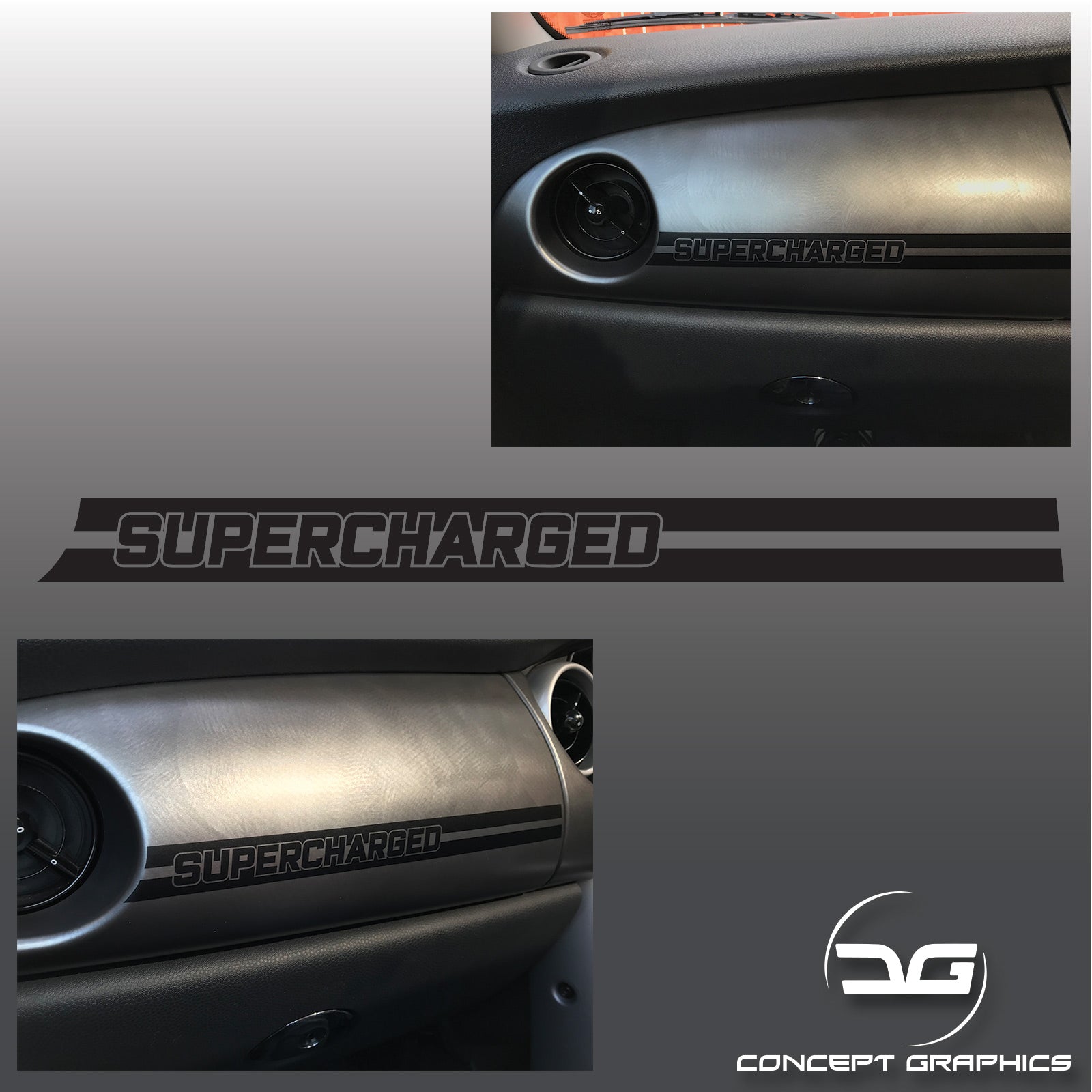 Mini Cooper S R53 Dashboard Sticker Decal Graphics | Concept Graphics