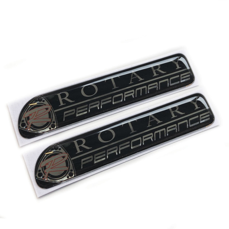 Rotary Performance Chrome 3D Domed Gel Decal Badge JDM Fits Mazda RX7, RX8