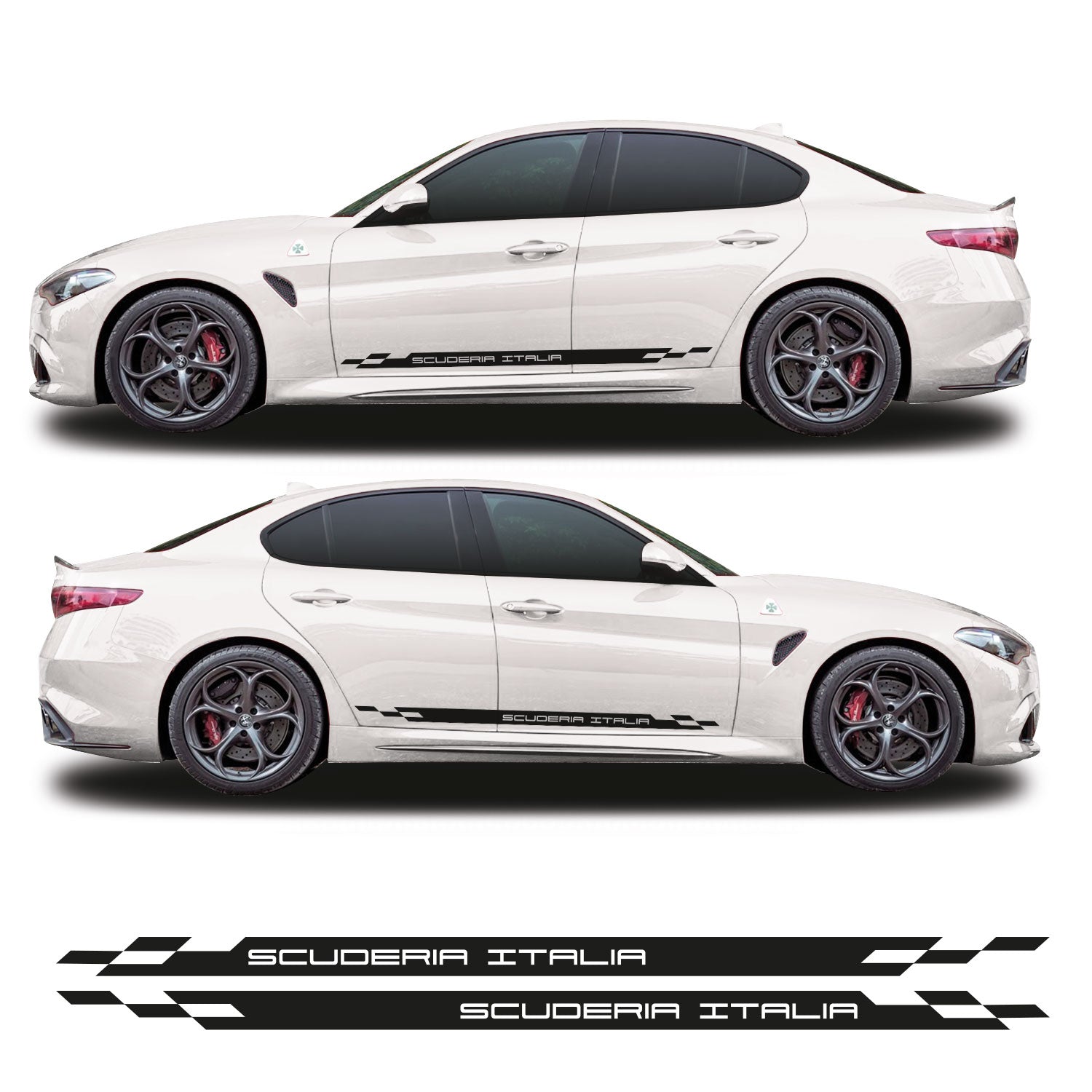 Scuderia Italia Alfa Romeo Giulia Side Stripe Graphic Concept Graphics