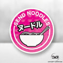 Send Noodles Funny JDM Kanji Car Window Bumper Macbook Laptop Vinyl Decal Sticker