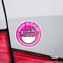 Send Noodles Funny JDM Kanji Car Window Bumper Vinyl Decal Sticker