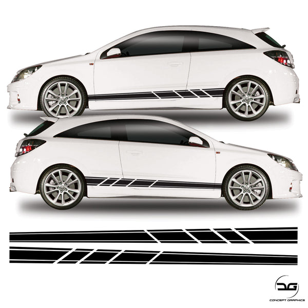 Stickers For The Bonnet And Roof Of The Opel Corsa D VXR TWIN Viper Stripes Car Graphics Decals Stickers B C 1.2 1.4 - Foto 3