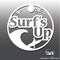 Surfs Up Funny Novelty Surfing Vinyl Decal Sticker