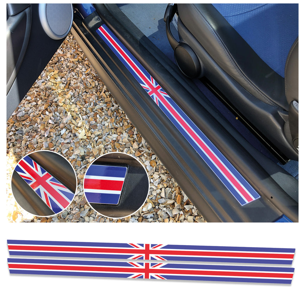 Mini Cooper S R53 Union Jack Door Sill Protectors | Concept Graphics