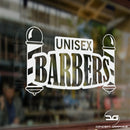 Unisex Barbers Vinyl Decal Sticker Sign