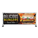Delicious Burgers Served Here Takeaway banner advert outdoor pvc sign
