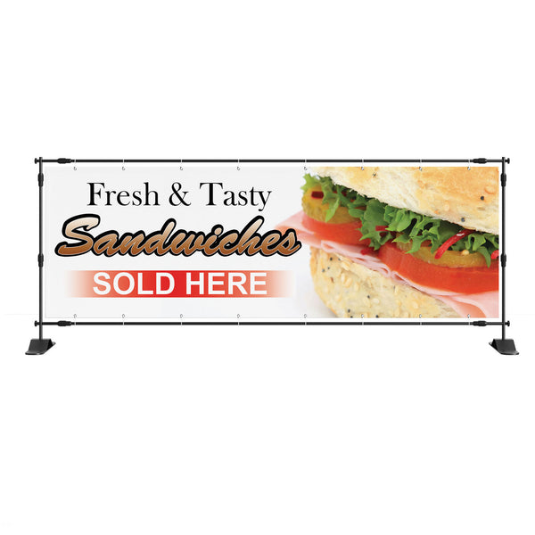 Sandwiches Sold Here Take Away Banner Sign