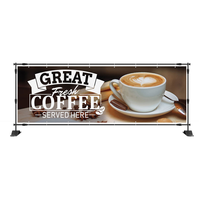 Great Coffee Served Here Shop Banner Sign Take Away