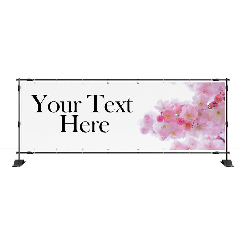 Personalised Text Flowers outdoor pvc banner sign