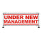 Under New Management Outdoor PVC Banner Sign Shop Retail Business 
