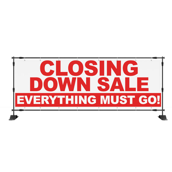 Closing Down Sale Everything Must Go Outdoor PVC Banner