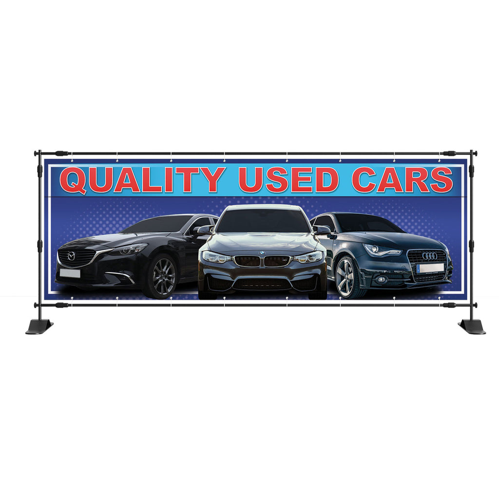 Quality Used Cars Sales Garage PVC Banner Sign | Concept Graphics