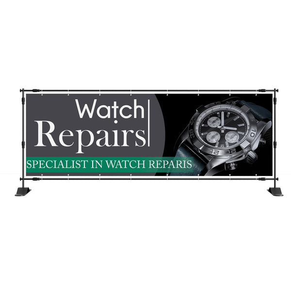 Watch Repairs Specialist Advertising Jewellers Banner Shop PVC Sign