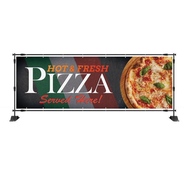 Take Away Pizza Served Here Banner Sign