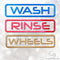 Box Outline Wash, Rinse & Wheels Glitter Vinyl Bucket Stickers