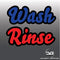 Car Detailing Two Colour Wash & Rinse Vinyl Bucket Decals