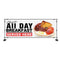 Classic all day breakfast served here cafe pvc banner