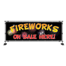 Fireworks On Sale Here PVC Printed Banner