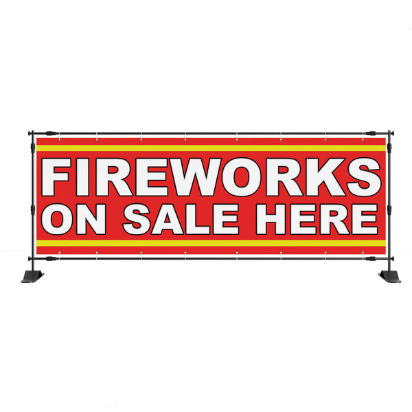 Fireworks On Sale Here Bonfire night new year outdoor pvc banner