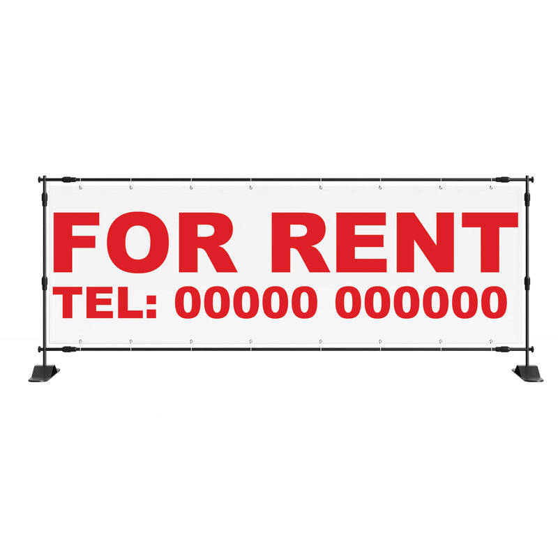 For Rent Custom Phone Number Home property PVC Banner Sign Outdoor