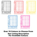 Welcome Opening Times Custom Personalised Window Sticker Colour