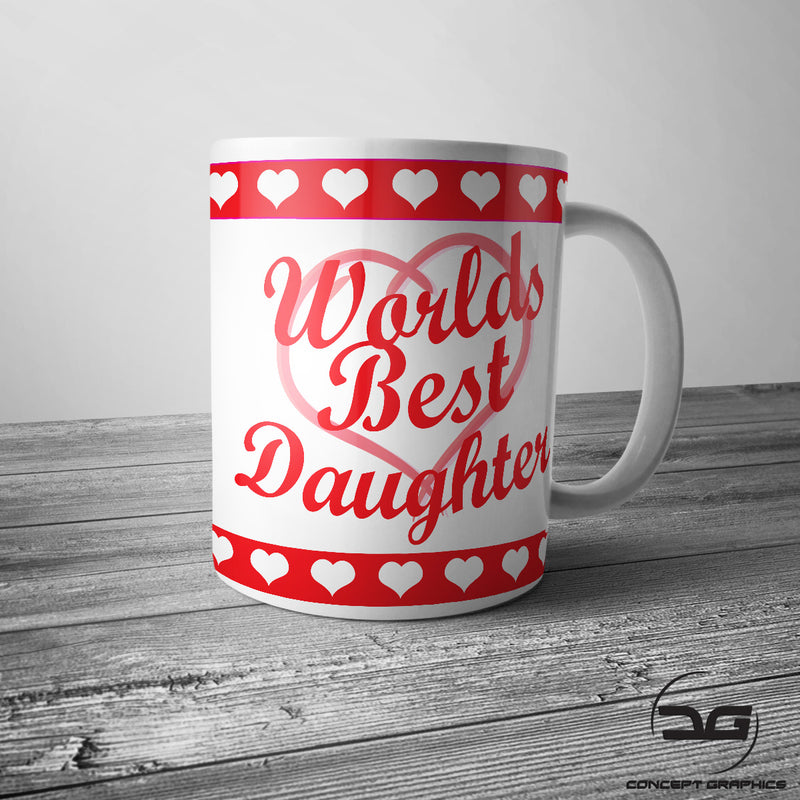 Worlds Best Daughter Christmas/Birthday Coffee Cup/Mug
