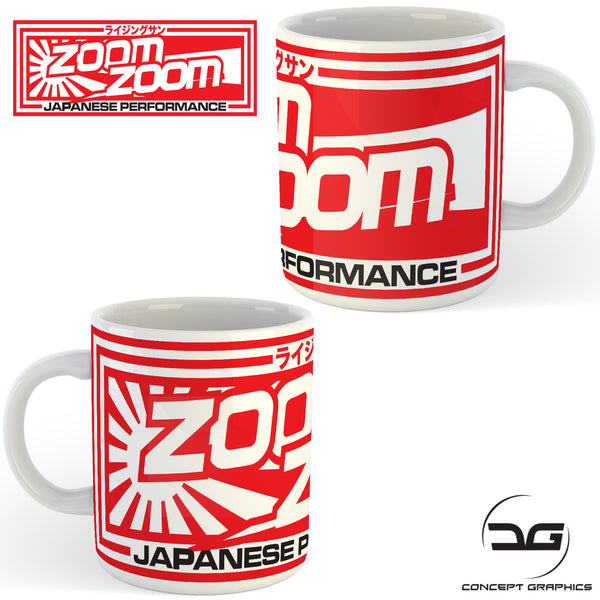 JDM Japanese Performance Zoom Zoom Car Coffee Mug/Cup