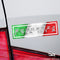 Scuderia Italia Italian Flag Euro Car Laptop Vinyl Decal Slap Sticker Fiat 500 Abarth