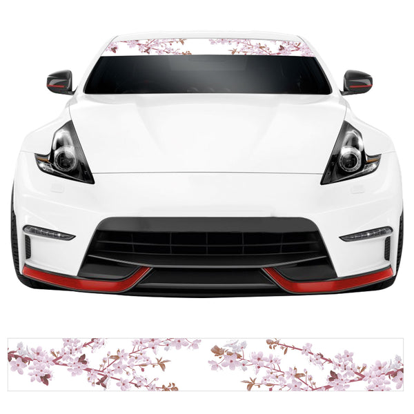 Cherry Blossom JDM Car Windscreen Sunstrip Banner Sticker