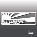 Jap Spec JDM Japanese Car Vinyl Decal Sticker
