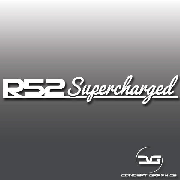 Mini Cooper S R52 Supercharged Signature Car Vinyl Decal Sticker